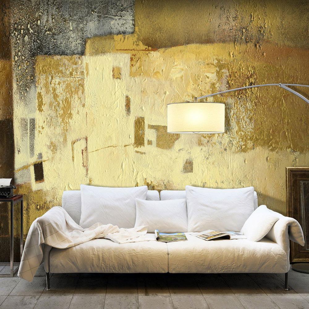 SELBSTKLEBENDE FOTOTAPETE 294/210 cm - Gelb/Braun, Kunststoff/Textil (294/1cm) - KUNSTLOFT