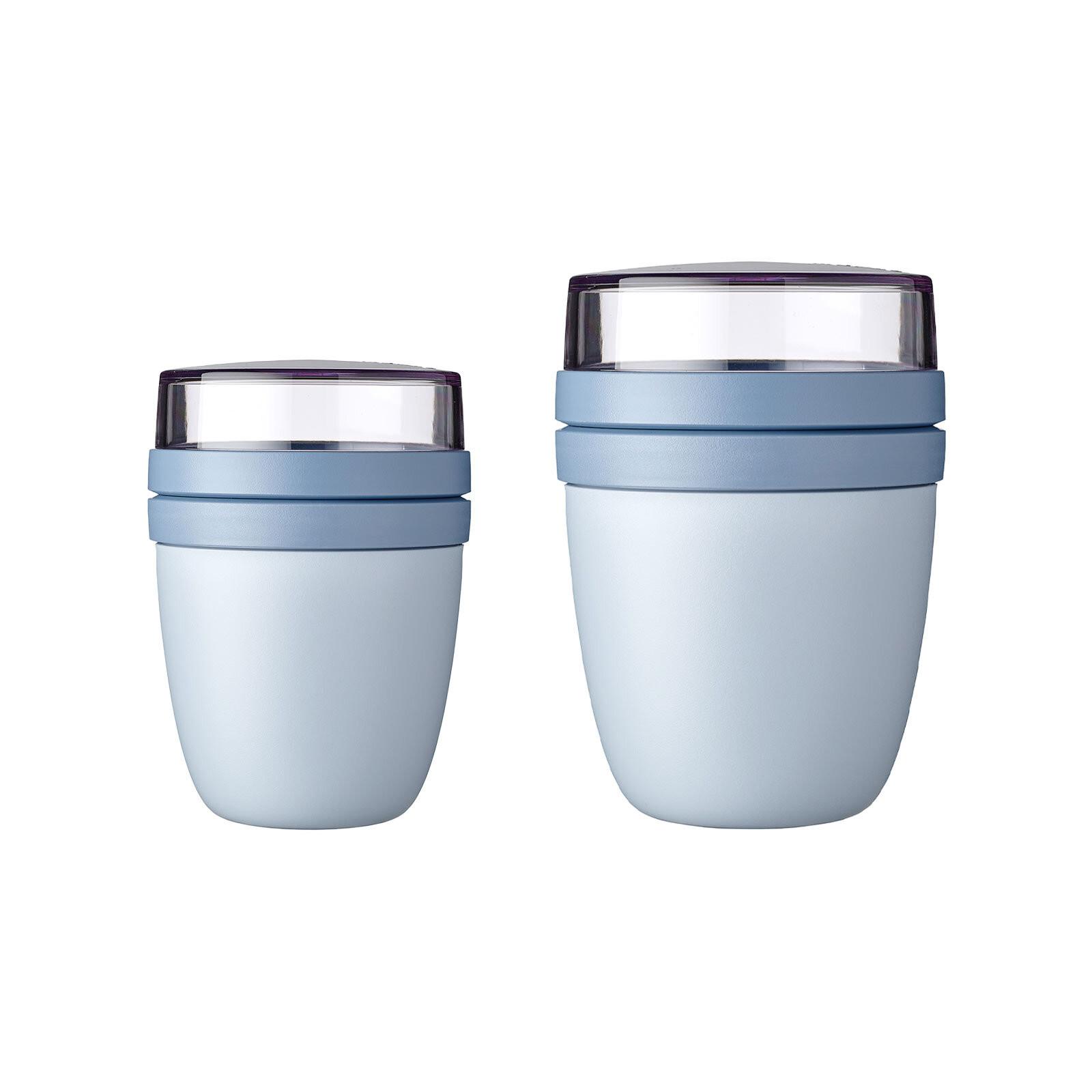 LUNCHPOT MINI + REGULAR Ellipse Nordic Blue New 2-tlg. - Hellblau, Kunststoff (2/2/2cm) - Mepal