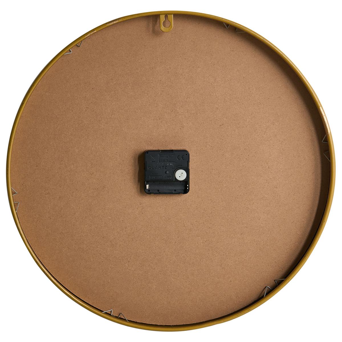 WANDUHR 40 cm Schwarz Lucens - Schwarz, Holzwerkstoff (40/40/5cm) - Beliani
