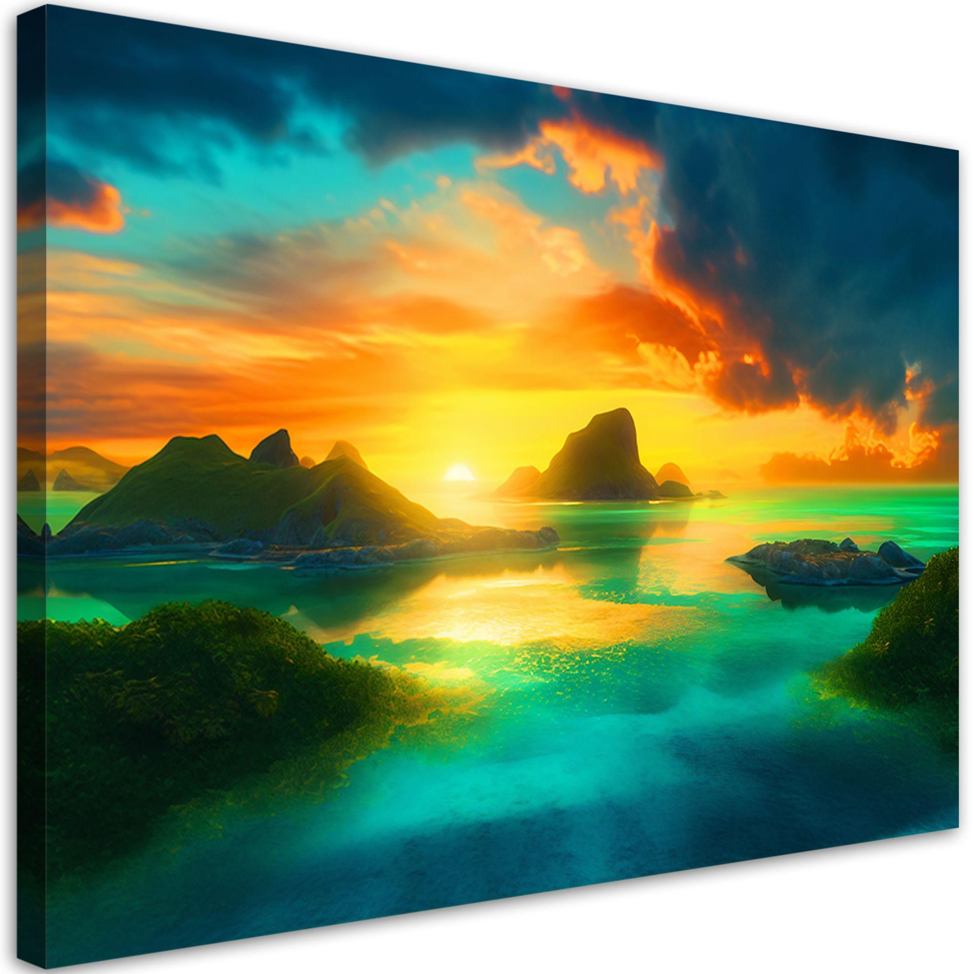 KUNSTDRUCK Lila 60/40 cm - Lila, Textil (60/40cm) - KUNSTLOFT