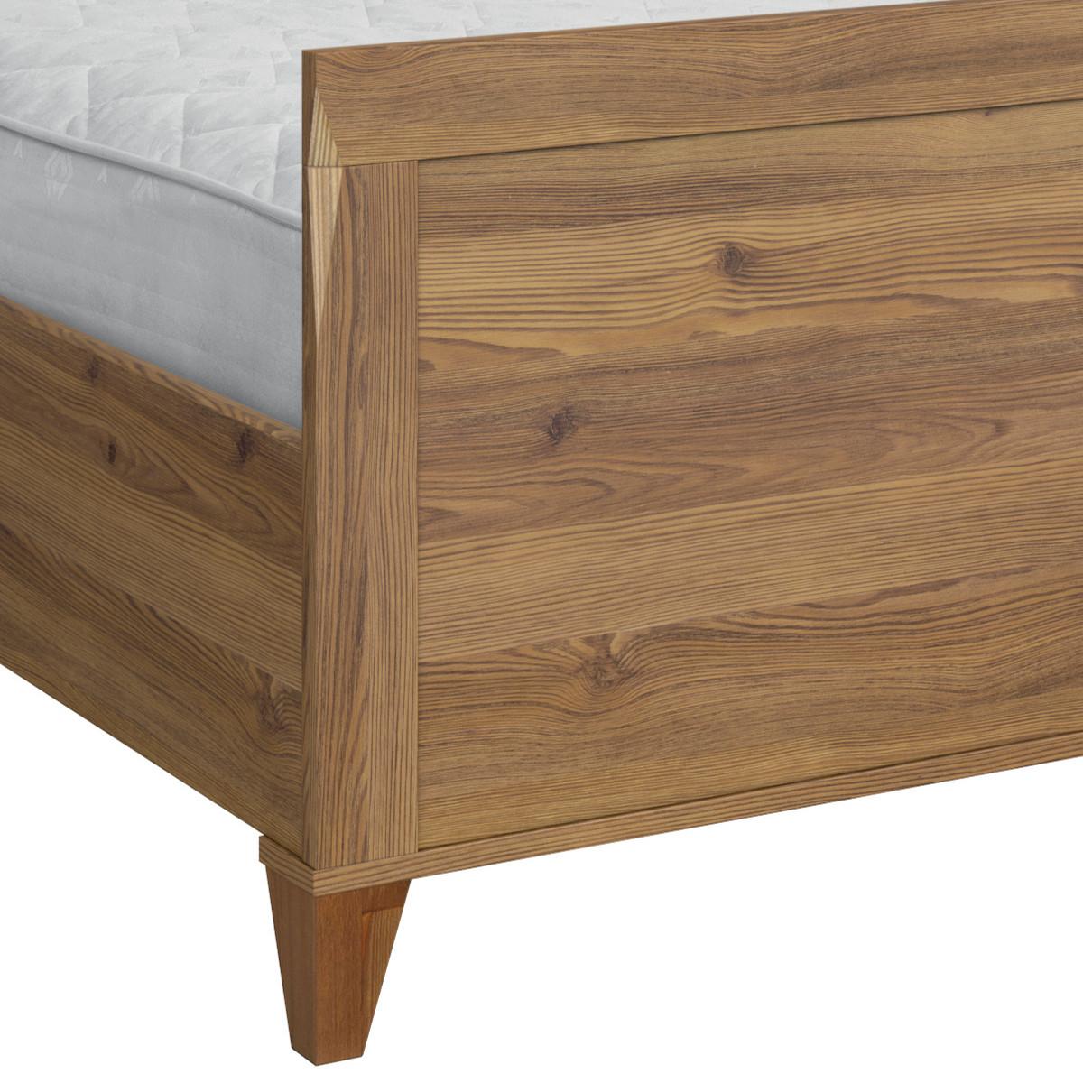 BETT 160/200 Raya Holz - Braun, Holzwerkstoff (160/200cm) - Petits-meubles