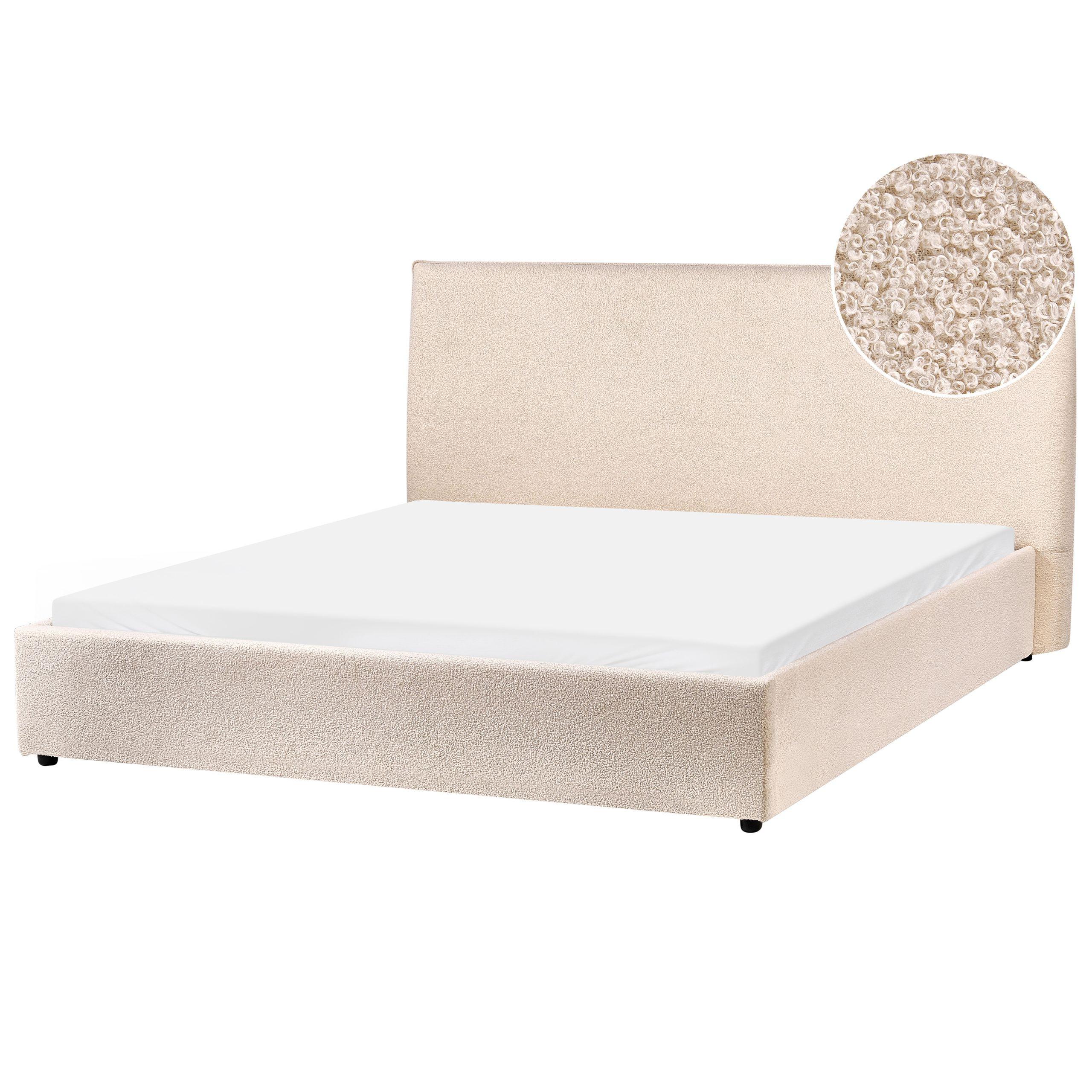 WASSERBETT 160/200 cm Beige Lavaur - Beige, Textil (160/200cm) - Beliani