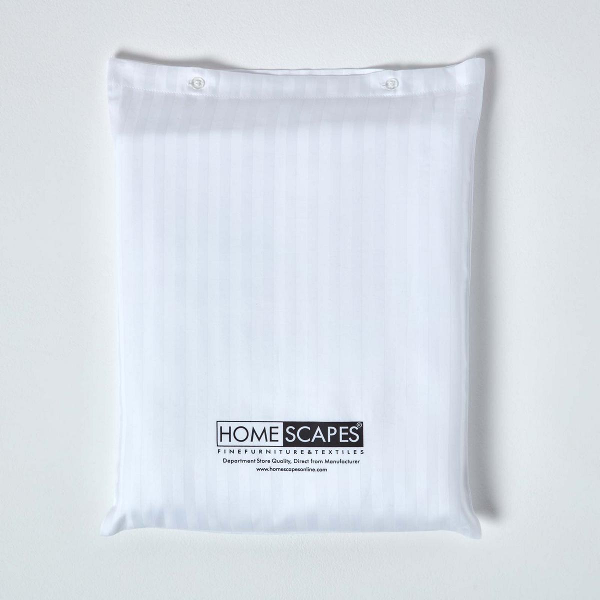 DAMAST-BETTLAKEN ohne Gummizug, 100% Ägyptische Baumwolle - Weiß, Textil (240/275cm) - Homescapes