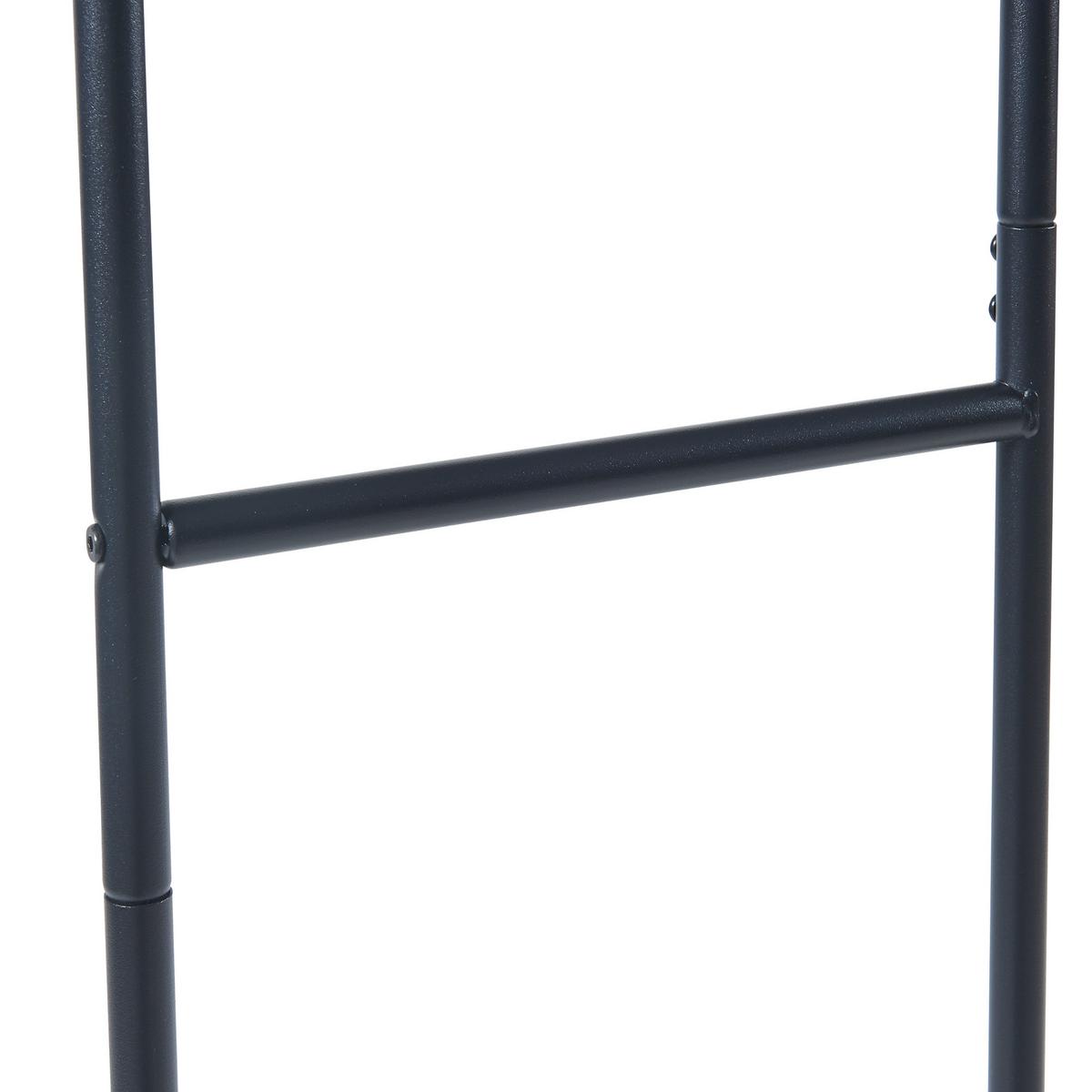 KLEIDERSTÄNDER Sandviken - Schwarz, Metall (63/166/48cm) - [en.casa]