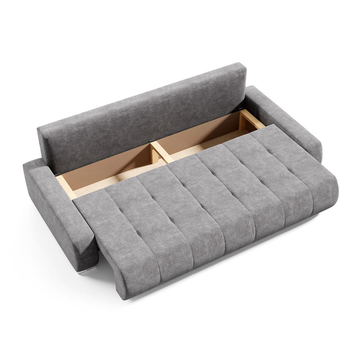 SCHLAFSOFA Jonas 3 Sitzplätze Dunkelgrau - Dunkelgrau, Holzwerkstoff (240/85/110cm) - Petits-meubles