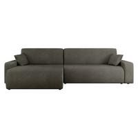 ECKSOFA Piano - Schwarz/Braun, Holz/Kunststoff (274/145cm) - MIRJAN24