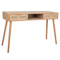 KONSOLENTISCH aus MDF und Gitter, braun, 120x42x79cm - Braun, Holzwerkstoff (79/120/42cm) - Wanderlust