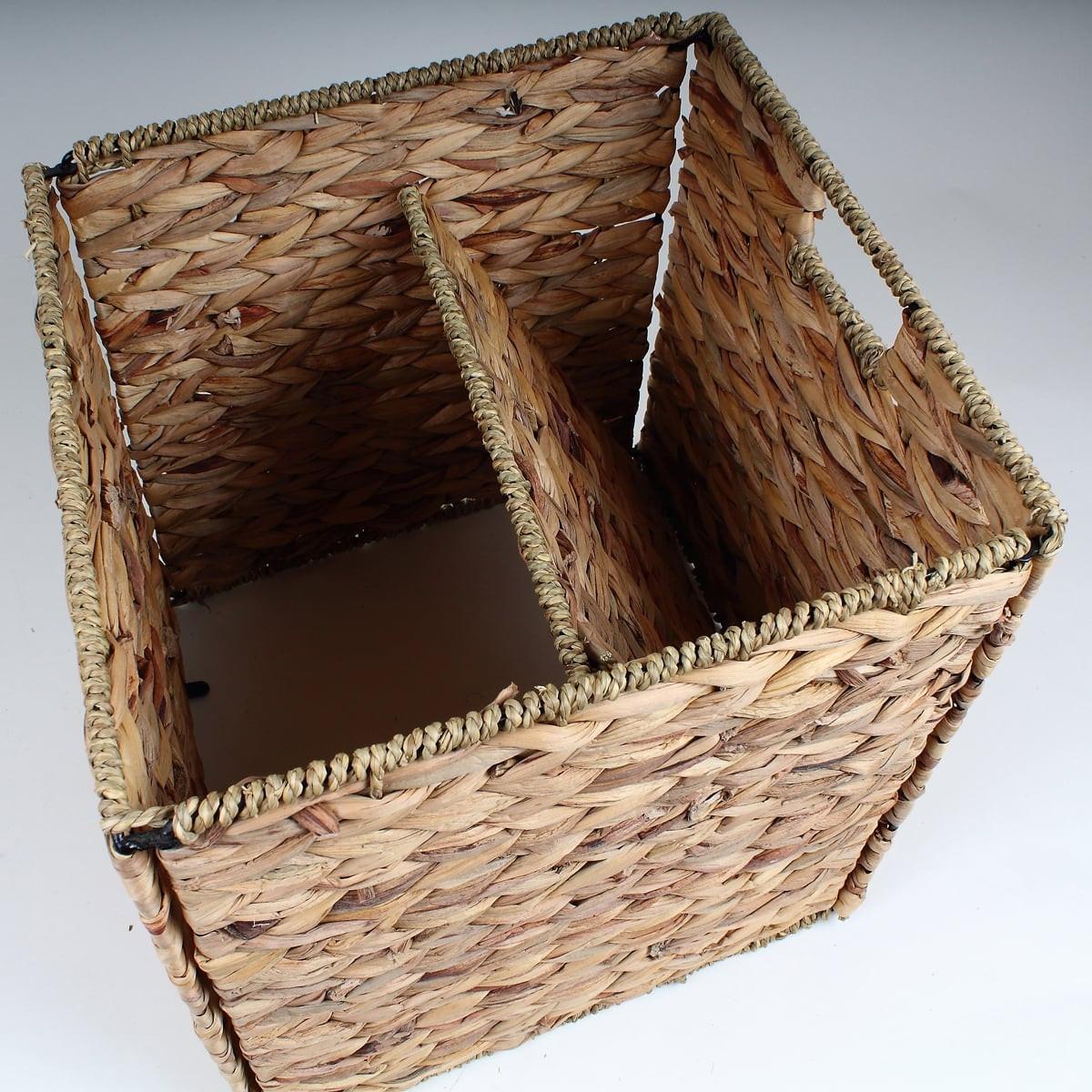 AUFBEWAHRUNGSWÜRFEL aus Wasserhyazinthe - 28x28x28cm - Apfelbaumfarben, Naturmaterialien (28/28/28cm) - Calicosy