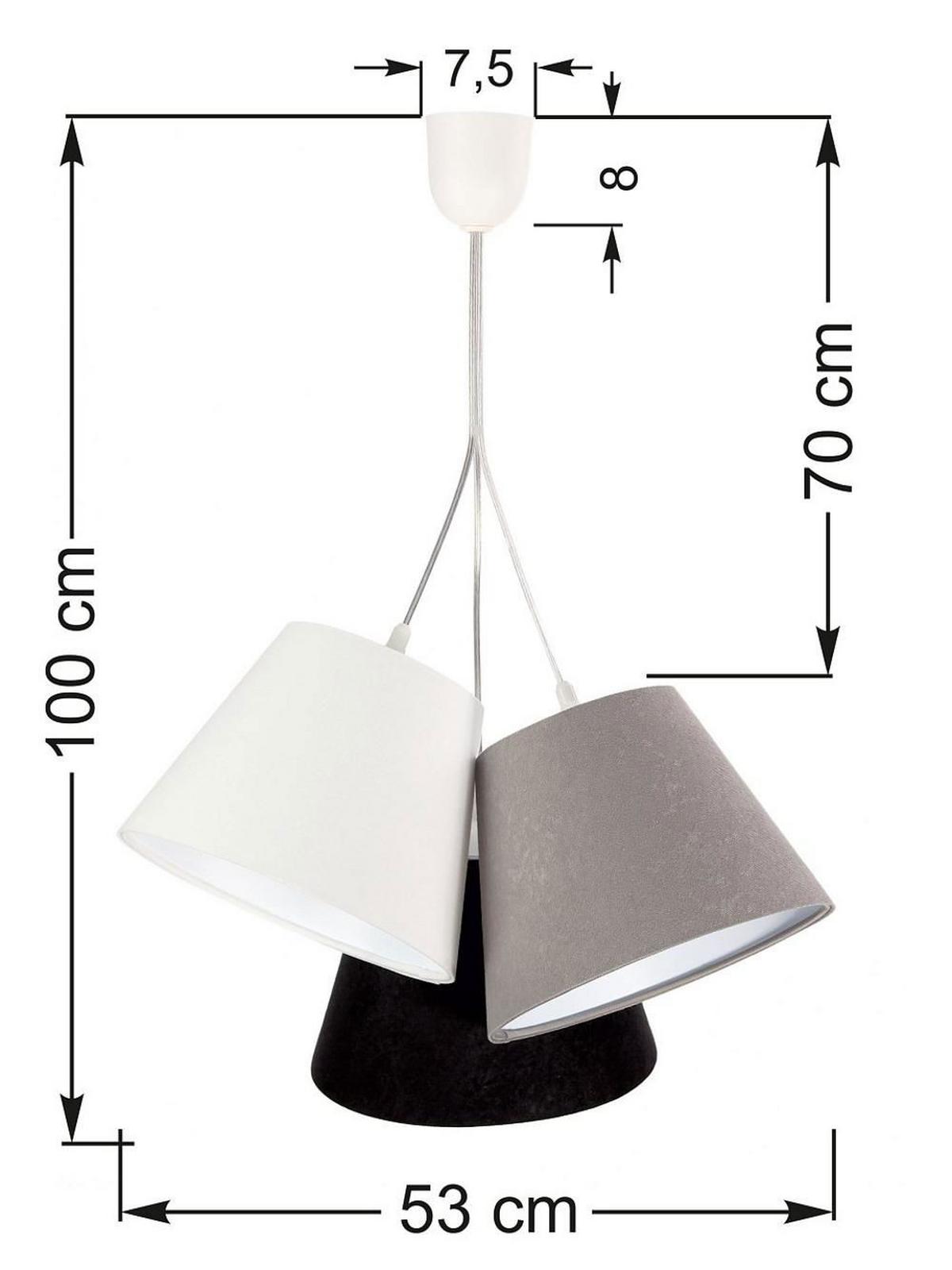 HÄNGELEUCHTE Weiß 26/19 cm - Weiß, Kunststoff (26/0.8/19cm) - ONZENO