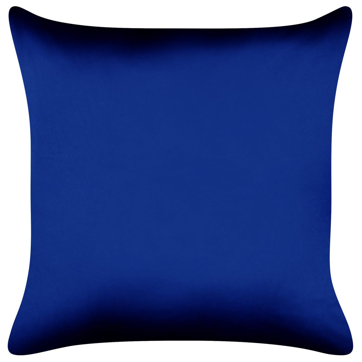 DEKOKISSEN 2er-Set Dunkelblau 45/45 cm Meringue - Goldfarben/Dunkelblau, Textil (45/45cm) - Beliani