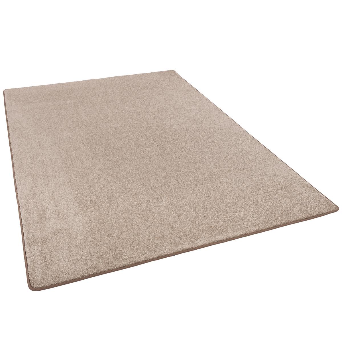 HOCHFLOR VELOURS TEPPICH LUNA - Taupe, Textil (160/200cm) - Snapstyle