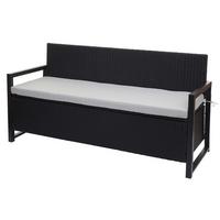 SITZBANK Anthrazit, Grau - Anthrazit/Grau, Kunststoff (164/87/57cm) - MCW