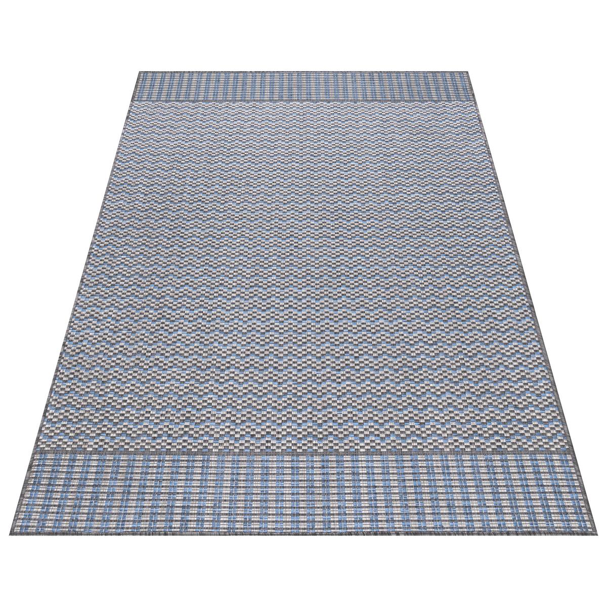 TEPPICH Outdoor SARNTAL in Grau, im Vintage-Stil, 120 x 170 cm - Grau, Textil (120/170cm) - KADIMA DESIGN