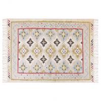 TEPPICH geflochten Terkos 230/160 cm - Multicolor, Naturmaterialien (160/230cm) - Beliani