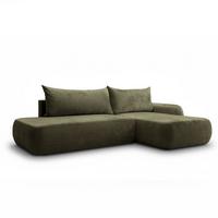 ECKSOFA GOYA mit Schlaffunktion und Bettkasten, Rechte, Perfect Harmony 39 - Waldgrün, Textil (302/184cm) - Lookway