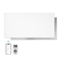 WANDKONVEKTOR Elektrisch mit App Steuerung, Thermostat, 119,5/59,5/1,8 cm - Weiß, Kunststoff/Metall (119.5/59.5/1.8cm) - EMKE