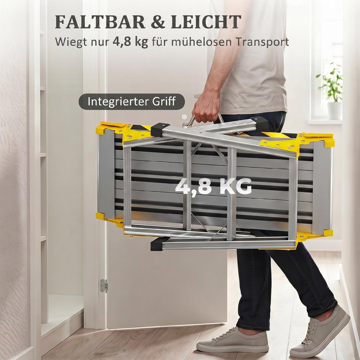 WERKBANK Aluminiumlegierung Schwarz - Schwarz, Metall (32/50/110cm) - HOMCOM