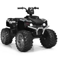 KINDERQUAD 12V Elektro Schwarz - Schwarz, Kunststoff (104/74/67cm) - COSTWAY