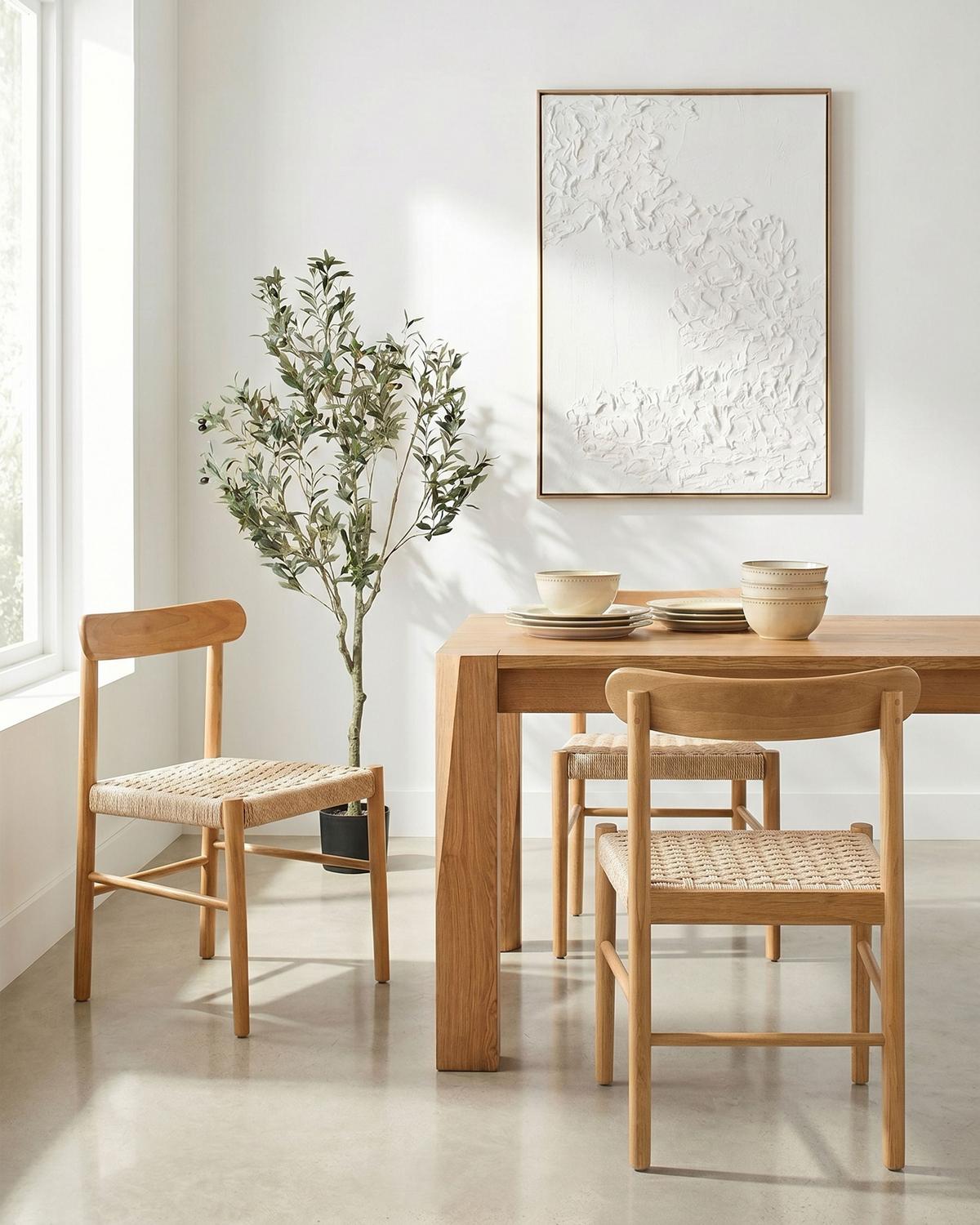 ESSZIMMERSTUHL 2er-Set Holz Hellbraun/Beige Eagan - Hellbraun, Holz (50/76/46cm) - Beliani