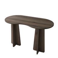 SCHREIBTISCH mit organisch-form Tischplatte 120/60/75 cm - Naturfarben, Holzwerkstoff (8.5/60/75cm) - Calicosy