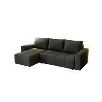 ECKSOFA Noha In Paros - Anthrazit, Holzwerkstoff/Textil (231/142cm) - Fun Möbel