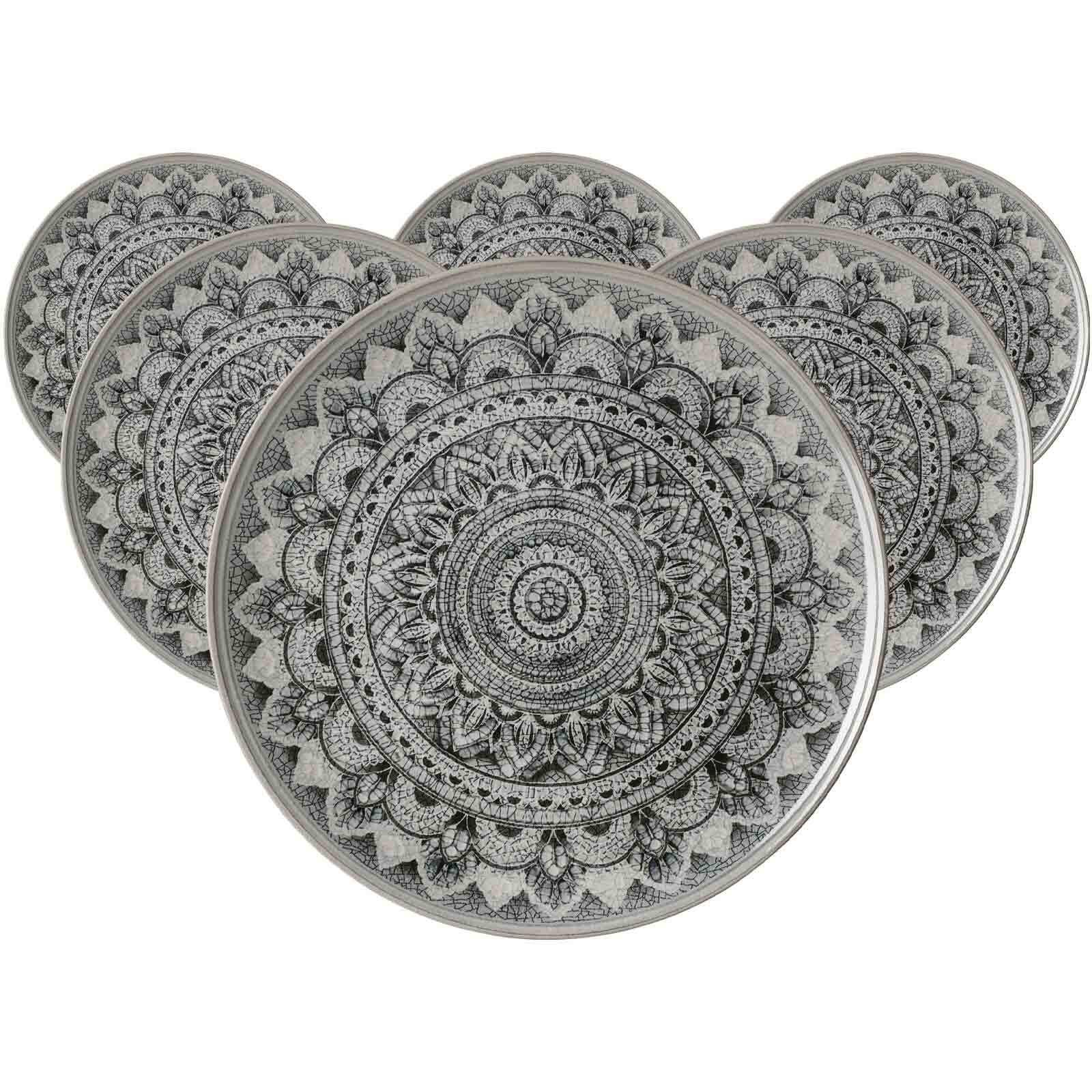 PLATZTELLER Rimini grau ø 32 cm 6er Set - Grau, Keramik (32cm) - Ritzenhoff Breker