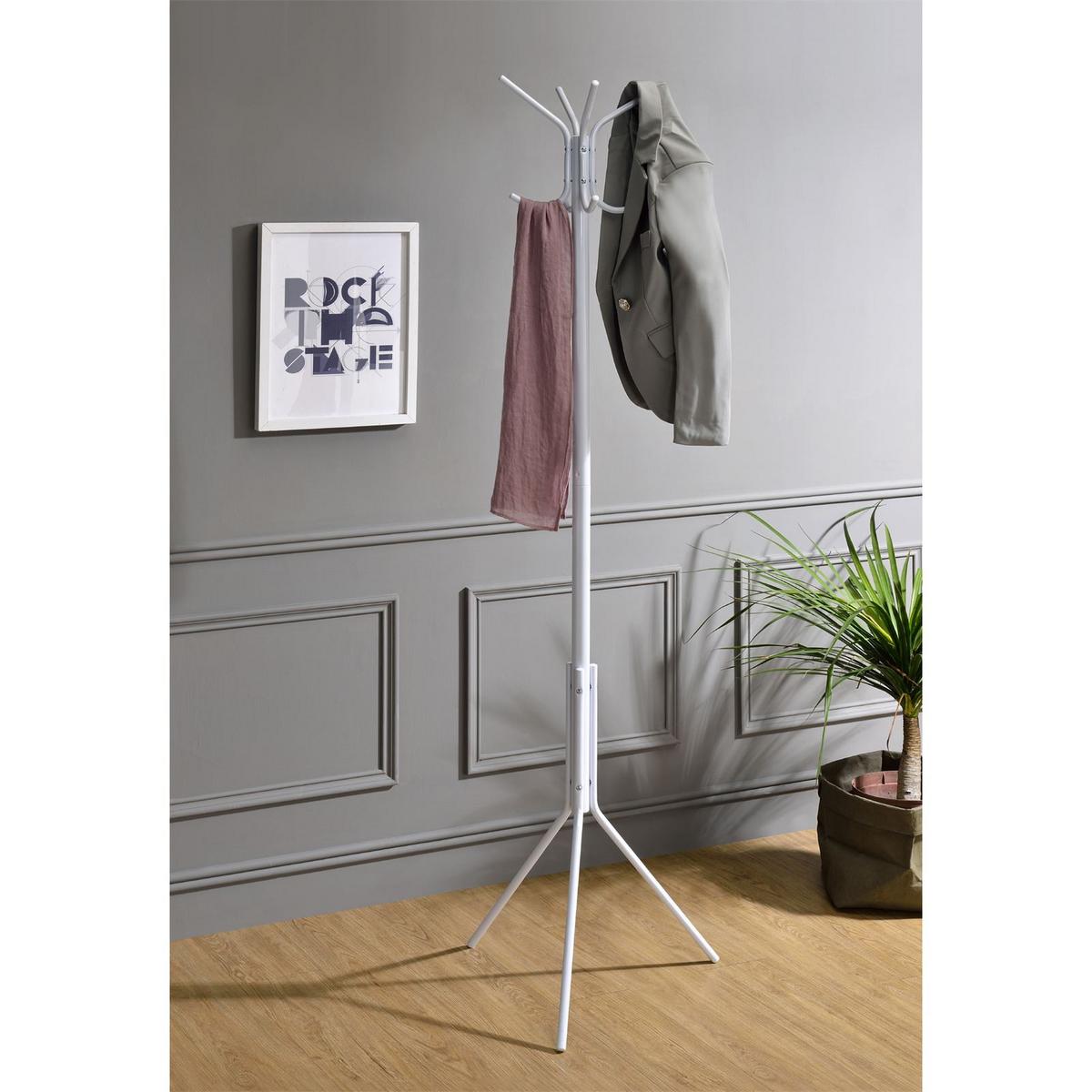 KLEIDERSTÄNDER ARIST weiß - Weiß, Metall (38/174/38cm) - IDIMEX