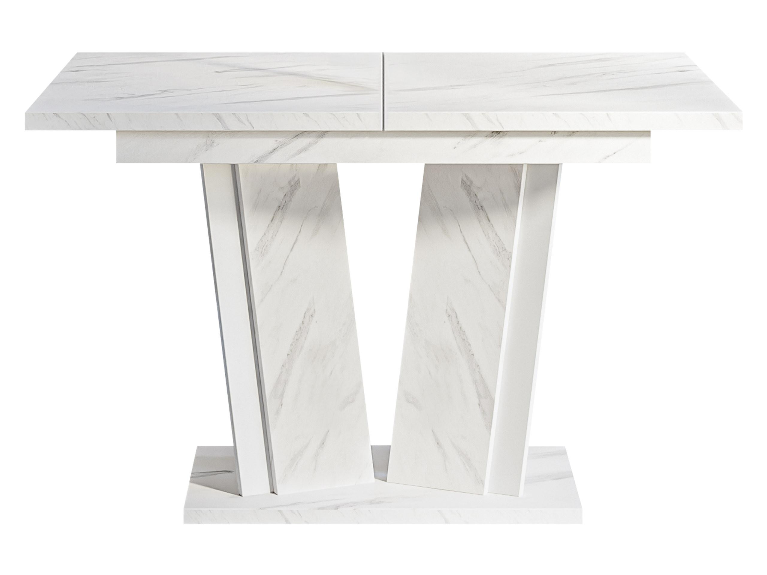ESSTISCH ausziehbar Doha II - Weiß, Holzwerkstoff (80/120/75cm) - MIRJAN24