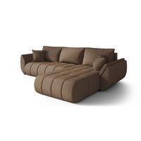 ECKSOFA Misato In Monolith - Braun, Holzwerkstoff/Textil (280/175cm) - Fun Möbel