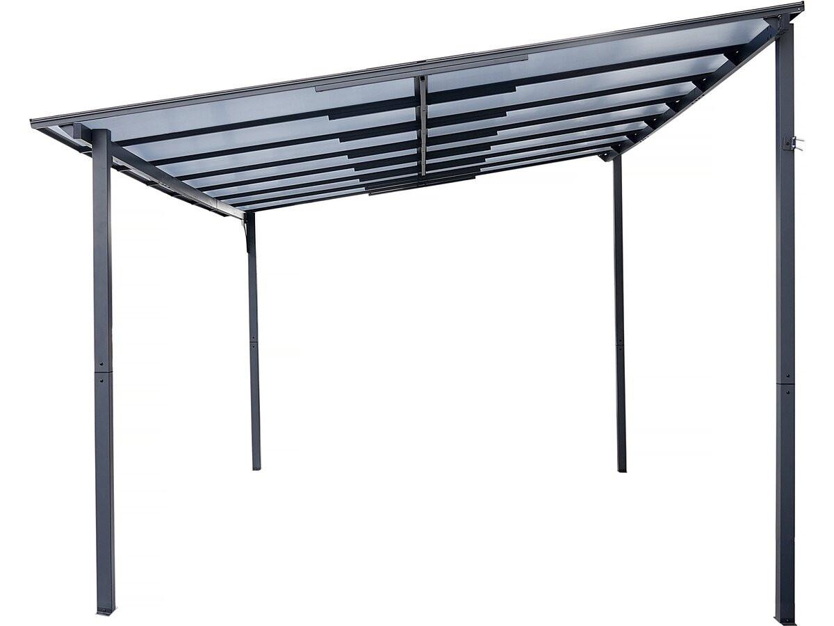 PARTYZELT UND PAVILLON marvin Grau - Grau, Metall (298/243/423cm) - Habitat Garten