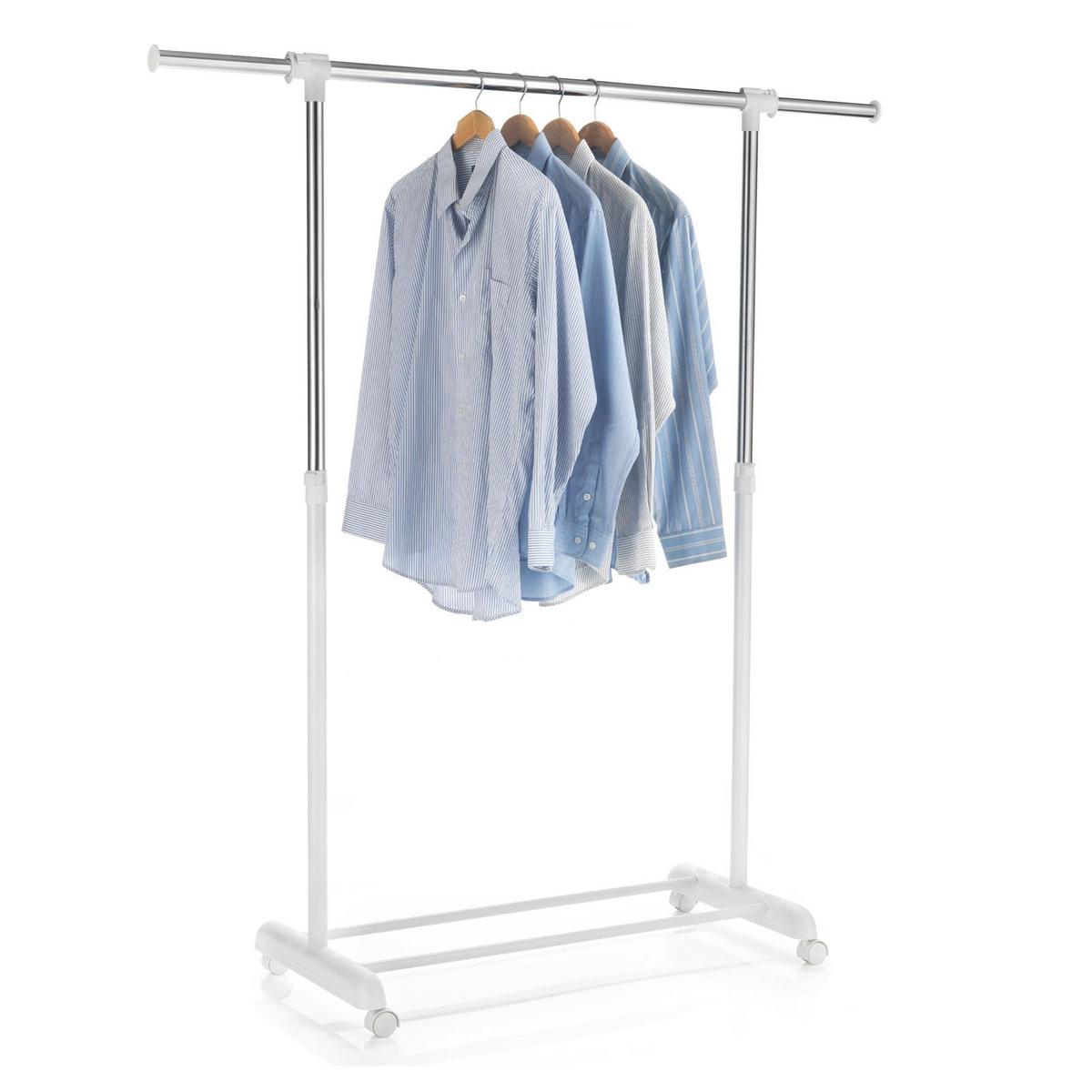 ROLLGARDEROBE SALA weiß - Weiß, Metall (93/96/44cm) - CARO-Möbel