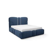 POLSTERBETT Jordan - Blau, Holzwerkstoff/Textil (180/200cm) - Fun Möbel
