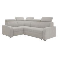 ECKSOFA Oslo 2rR1 80 - Silberfarben/Hellgrau, Holz/Kunststoff (250/200cm) - MIRJAN24