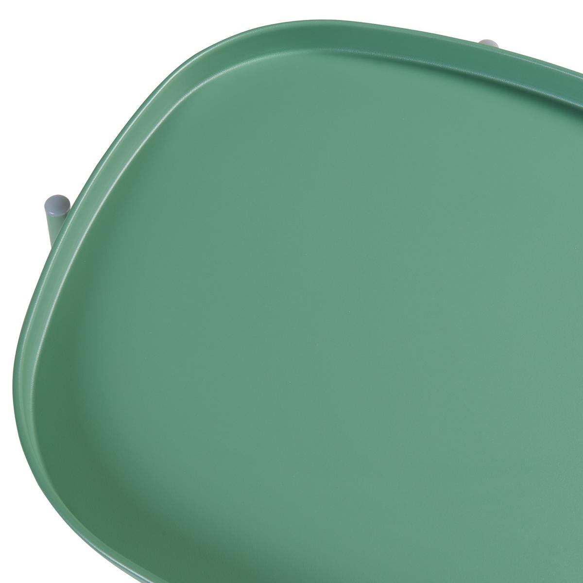 TABLETTTISCH Sandefjord - Grün, Metall (46/46/53cm) - [en.casa]