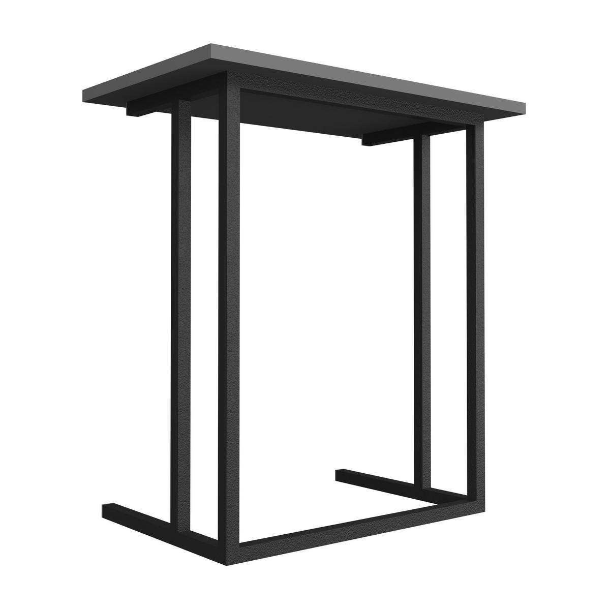 LAPTOPTISCH Högsby - Anthrazit, Holzwerkstoff (36/60/66cm) - [en.casa]