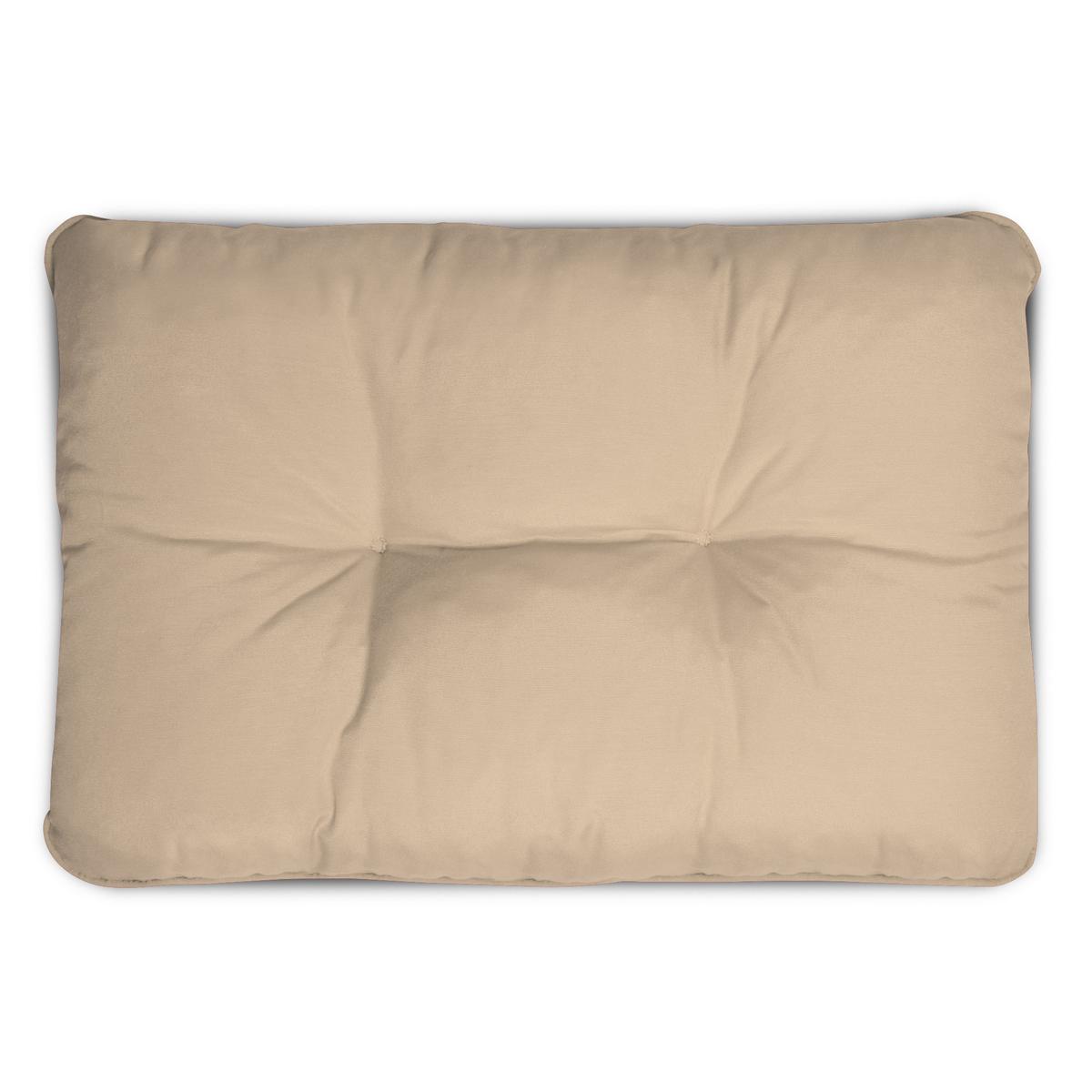 LOUNGEKISSEN Flair Outdoor Rücken 60/40/12cm Natur - Naturfarben, Textil (40/12/60cm) - Beautissu 