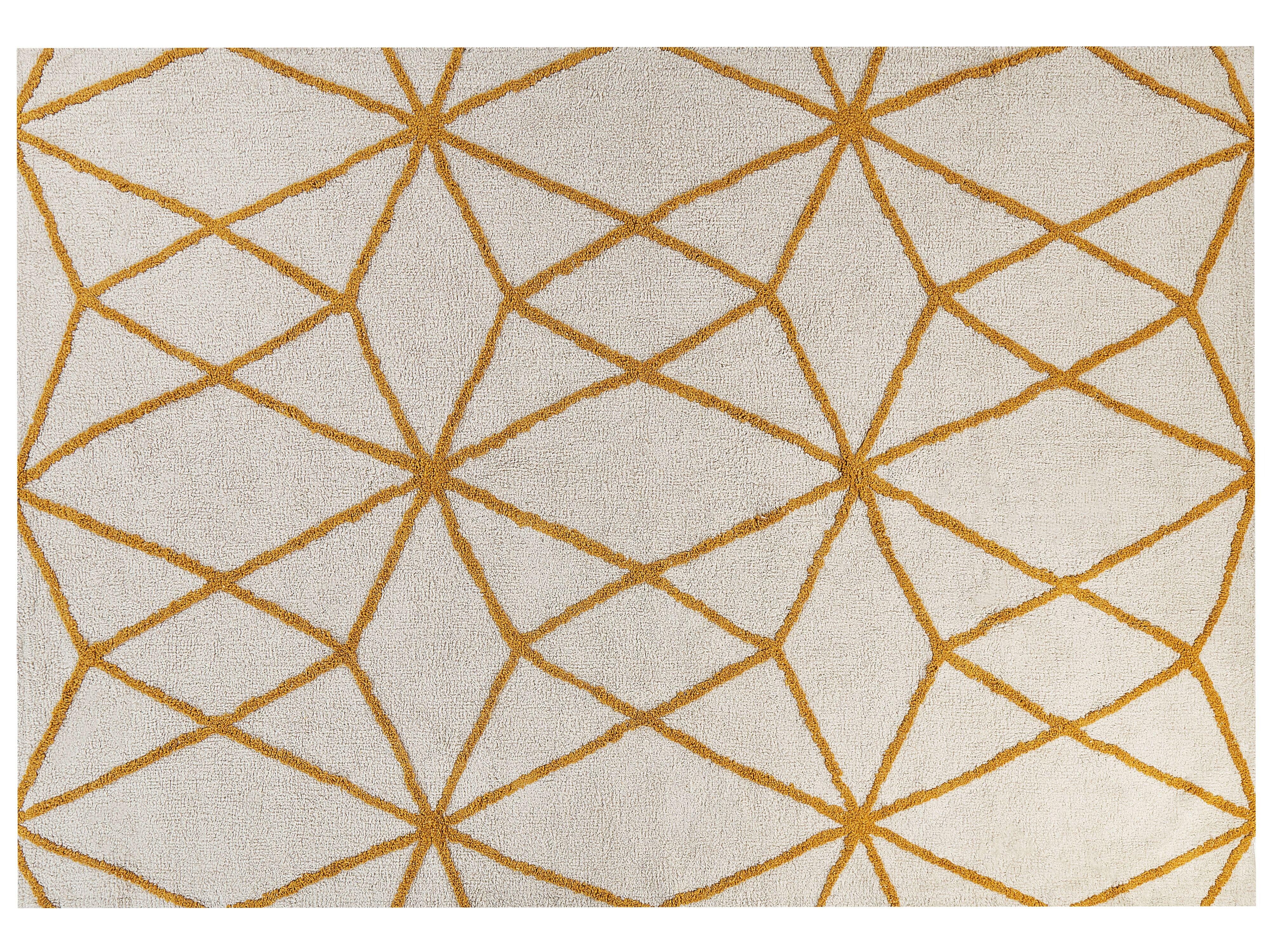 SHAGGY-TEPPICH Marand 230/160 cm - Weiß, Textil (160/230cm) - Beliani