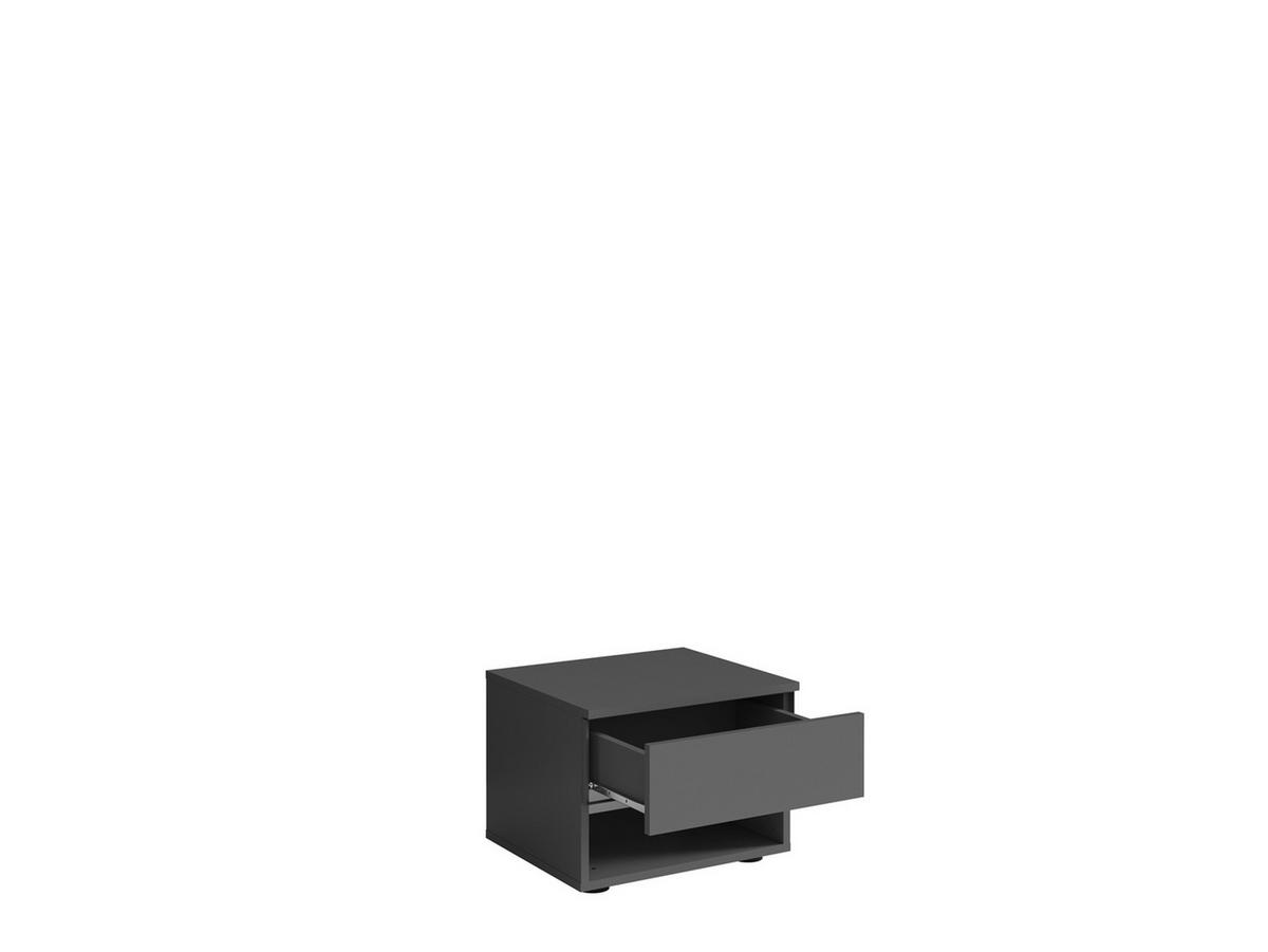 NACHTTISCH Graphit 44/36/35 - Graphitfarben, Holzwerkstoff (44/36/35cm) - RAUMHIRSCH FURNITURE