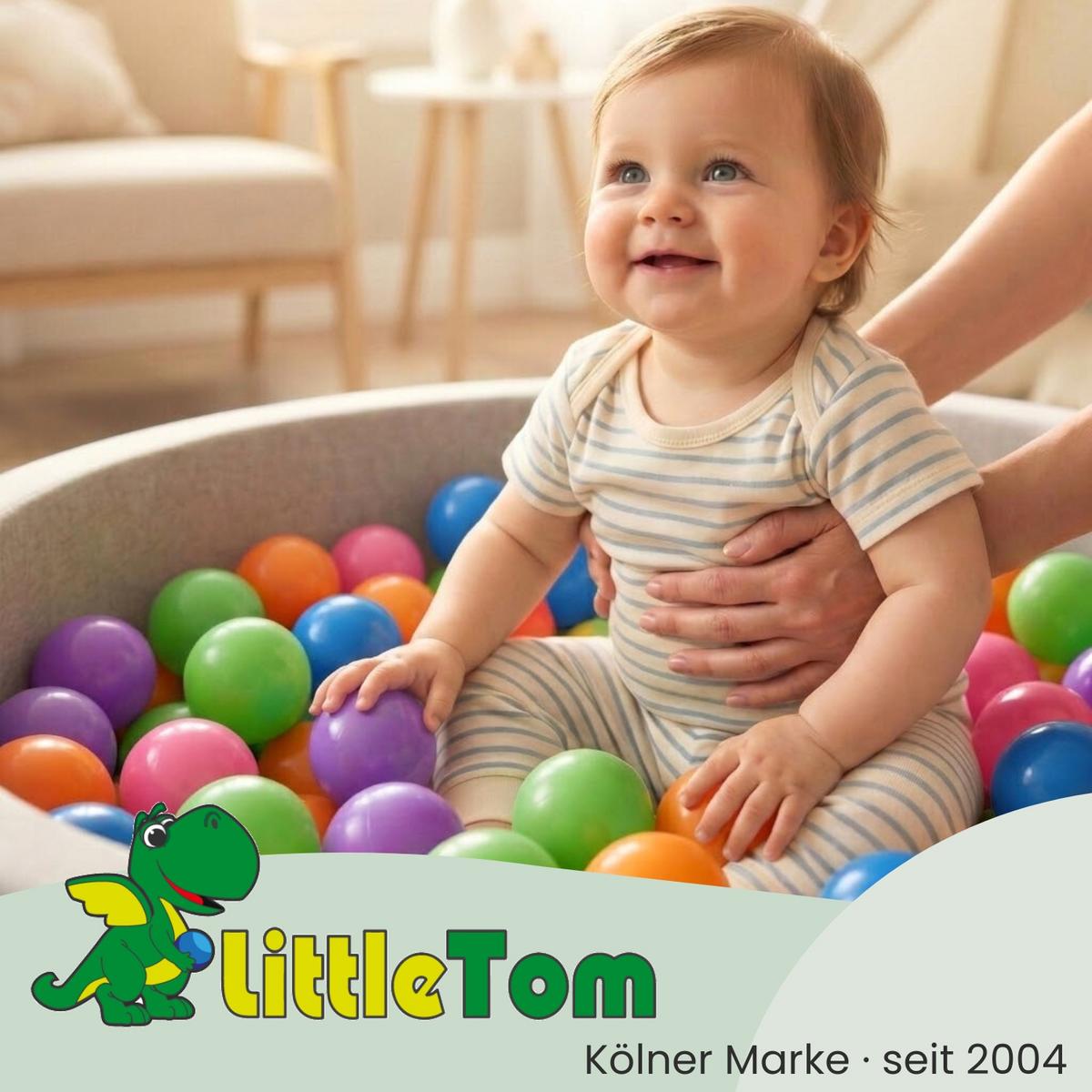 BÄLLEBAD-BÄLLE 250 Stück, pastell, 5,5 cm - Multicolor, Kunststoff (1/1/1cm) - Littletom