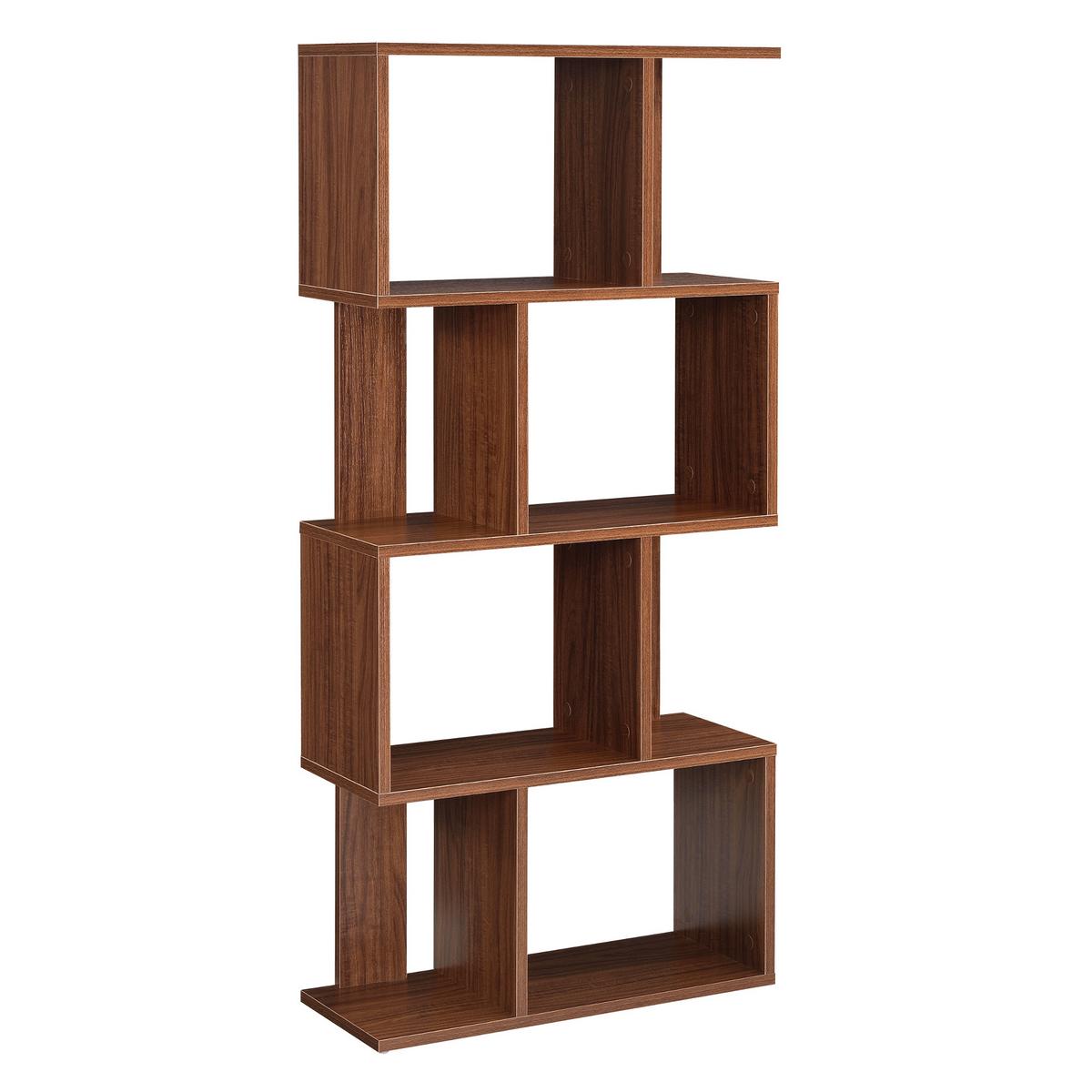 BÜCHERREGAL Brattahlid - Walnussfarben, Holzwerkstoff (60/130/24cm) - [en.casa]