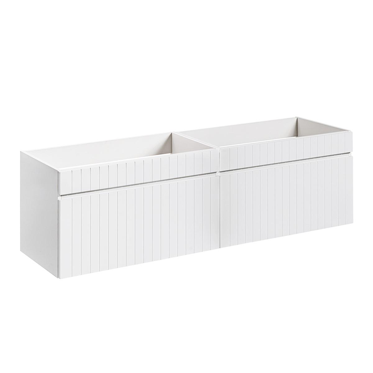WASCHTISCHUNTERSCHRANK 160cm Zelie Weiß - Weiß, Holzwerkstoff (160/46/45cm) - Petits-meubles