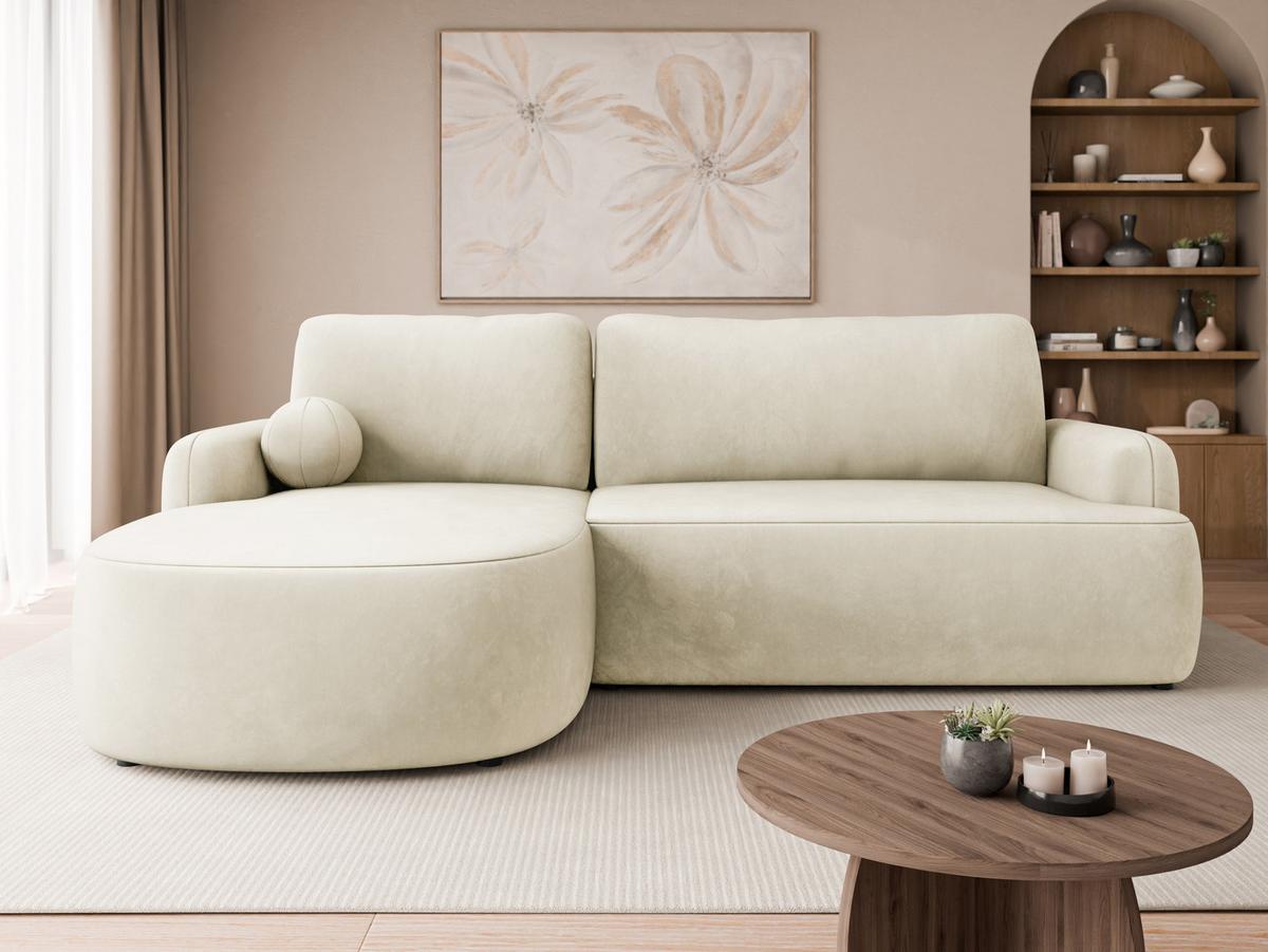 ECKSOFA Loridu, Seite: Links - Schwarz/Mokka, Holz/Kunststoff (250/174cm) - MIRJAN24