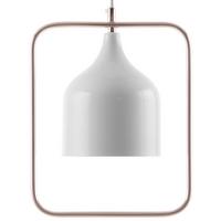 HÄNGELEUCHTE Mavone 15/24/121 cm - Weiß, Metall (15/24/121cm) - Beliani