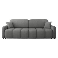 SCHLAFSOFA Carlos Boucle - Schwarz/Grau, Holz/Kunststoff (236/90/114cm) - MIRJAN24