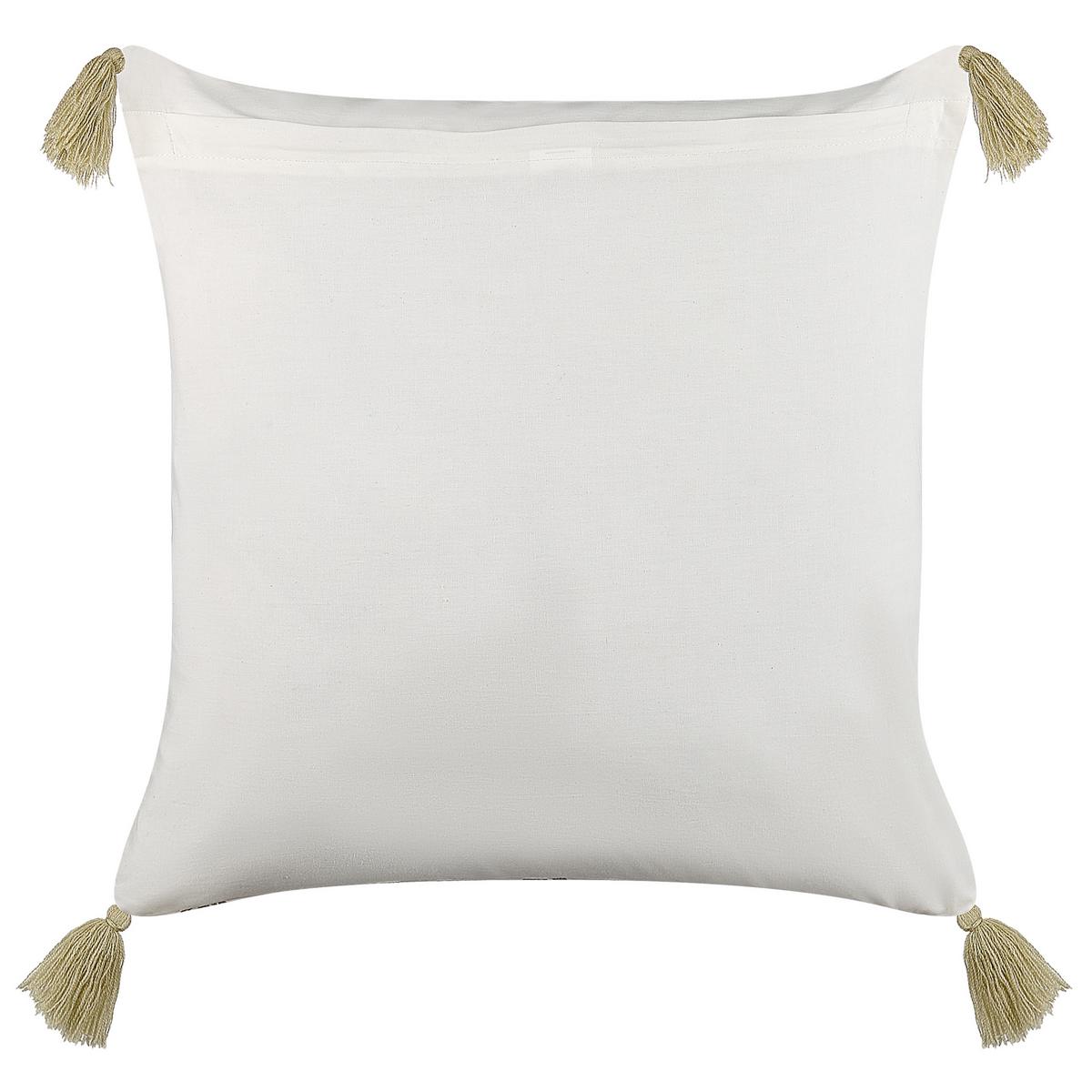 DEKOKISSEN Bunt 45/45 cm Carissa - Multicolor, Naturmaterialien/Textil (45/45cm) - Beliani