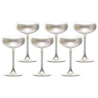 SEKTSCHALEN Elements Silber 230 ml 6er Set - Silberfarben, Glas (0.23L) - Stölzle Lausitz