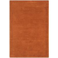 WOLLTEPPICH handgewebt STOW, mit Bordüre, Terrakotta, 120 x 170 cm - Orange, Textil (170/120cm) - KADIMA DESIGN