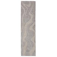 TEPPICH Waschbar LEAM, abstrakt, Grau, 78 x 230 cm - Grau, Textil (230/78cm) - KADIMA DESIGN