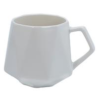 TEETASSE in Feinschliff Optik 350 ml - Weiß, Keramik (0.35L) - Intirilife
