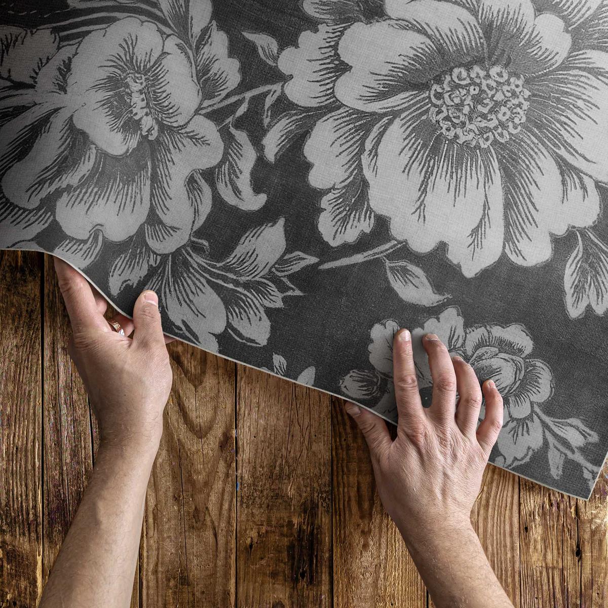 TEPPICH 140x210 cm Subtile Florale Akzente - Greige, Kunststoff (140/210cm) - Wallfluent